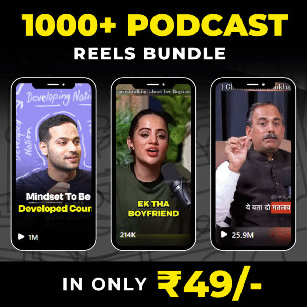1000+ Podcast Reels Bundle 2025